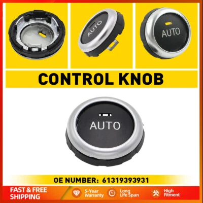 Cubierta de botón de perilla de control de clima de CA delantera/trasera para BMW X5 2014-18 X6 2014-2019 Foto 1 de 4