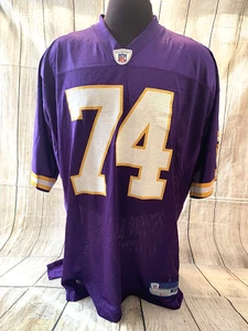 BRYANT MCKINNIE #74 Minnesota Vikings maglia Reebok NFL On Field uomo XL NUOVA CON ETICHETTE - Foto 1 di 17