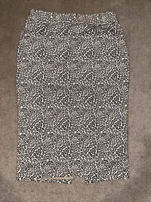 Liz Claiborne Pencil Midi Skirt Animal Cheetah Leopard Print Women Size 4 - Image 1 of 4