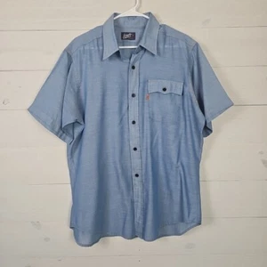 Levi's Orange Tab Vintage Cowboy Button Up Shirt Chambray Denim Mens XL - Picture 1 of 10