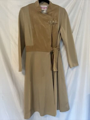Vintage Alex Coleman RC Scott Iconic Wrap Dress Business Classy Velvet Breast - Image 1 of 4