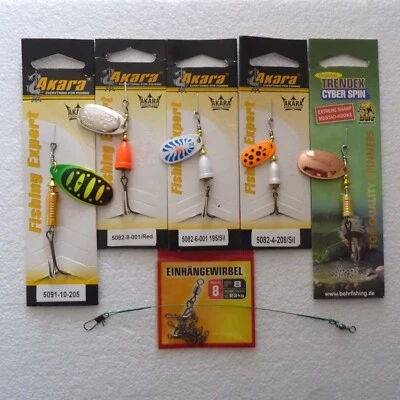 Spinner Set Nr. 5, 7- teilig Hecht Barsch Forelle Blinker Raubfisch Köder - Bild 1 von 2