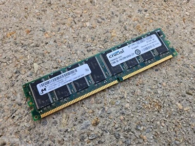 Desktop Memory Chip Crucial MT16VDDT6464AY-335K1 PC2700U-25331-Z 512mb DDR 333 - Image 1 of 3