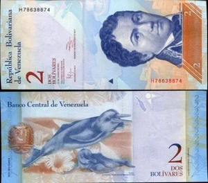 VENEZUELA 2 BOLIVARES 2012 P 88 UNC - Picture 1 of 1