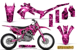 HONDA CRF 450 CRF450 2013-2015 KIT DE GRÁFICOS CREATORX CALCOMANÍAS INFERNO ROSA NUEVO EN CAJA - Imagen 1 de 1