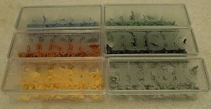 RISK Game Replacement Pieces ~ 360 ARMY PIECES ~ 6 Full Armies with RISK CASES - Picture 1 of 3