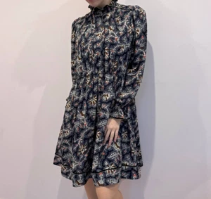 Me + Em Floral Print Midi Boho Prairie Country Chic Farmhouse Dress / US6 & UK10 - Picture 1 of 17
