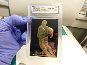 1996-97 KOBE BRYANT SKYBOX EX-2000 RARE ROOKIE - BLACK 23KT GOLD WCG GEM-MT 10 - Picture 1 of 6