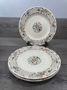 Johnson Brothers England Fleur L'Orange Ironstone Side Plates 10” ~Set Of 3 - Picture 1 of 11
