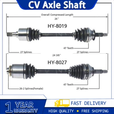Eje TrakMotive CV eje junta CV 2x para Hyundai Sonata 2002-2005 Foto 1 de 4