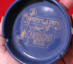 Cenicero de colección OPRYLAND Nashville Tennessee parque de atracciones azul recuerdo tn - Imagen 1 de 4