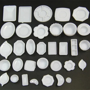 Juego de vajilla modelo de cocina 33 piezas bandeja de plato en miniatura para casa de muñecas 1:12 - Imagen 1 de 5