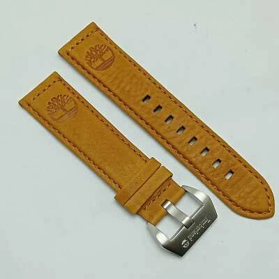 Relógio masculino Timberland de couro genuíno 22 mm pulseira marrom - Imagem 1 de 4