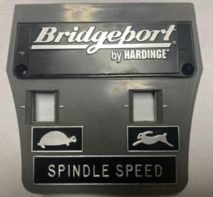 BRIDGEPORT MILL PART, milling machine SPINDLE SPEED PLATE 1182901 M1478 HARDINGE