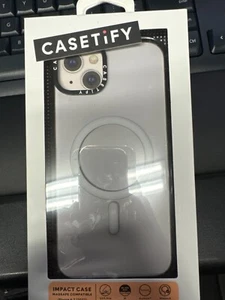 CASETiFY Impact Case w/ Magsafe for iPhone 15 Plus 6.7" Clear/Black - Picture 1 of 4