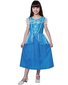 Prinzessin Mädchen Kostüm Kinder Größe L Total Ghul Halloween blau Verkleiden - Bild 1 von 4