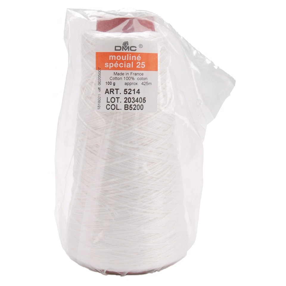 DMC: Cone Floss DMC 6-Strand Embroidery Cotton 100g Cone-Snow White - Image 1 of 1