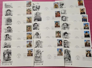 US Legends of the West Stamps #2869 Set 20 Artcraft Cachets First Day Covers FDC - Picture 1 of 6