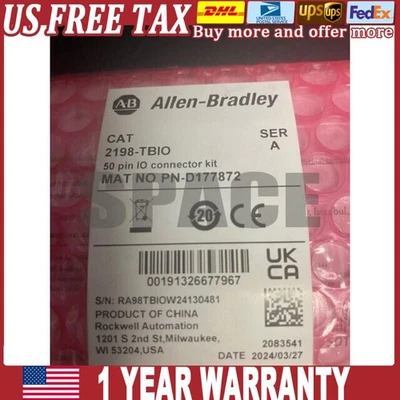 Nuevo kit conector E/S Allen Bradley 2198-TBIO AB 50 PIN 2198TBIO EE. UU. Impuestos gratuitos - Imagen 1 de 4