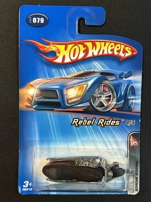 Hot Wheels Variations Motorcycle 2005 #79 Scorchin scooter Rebel Rides 4/5 L@@k - Image 1 of 4