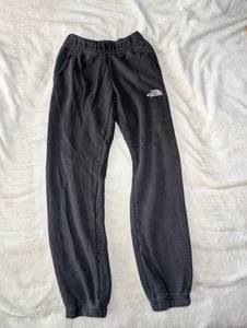 The North Face Sweatpants Womens XS Black White Logo Joggers (Fitted) - Picture 1 of 6