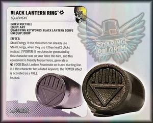 DC Heroclix BLACK LANTERN RING - s003 - EQUIPMENT Lantern Legacy Set SHIPS 8/26 - Picture 1 of 1