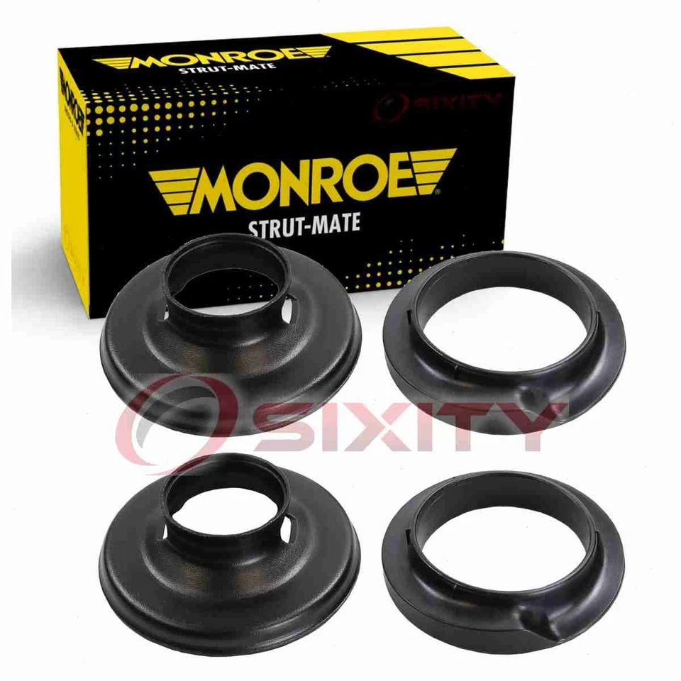 Aisladores de asiento de resorte helicoidal inferior delanteros Monroe Strut-Mate 2 piezas para 1993-2002 por Foto 1 de 4