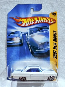 Hot Wheels 66 Chevy Nova #009 White 2007 New Models - Picture 1 of 8