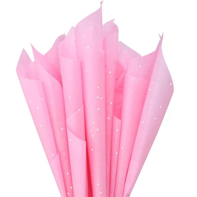 Glitter Pink Tissue Paper for Valentines Day, 20 x 14 inches, 120 Sheets, for - Image 1 of 4