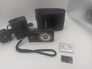 Sony Cyber-Shot DSC-W350 Digital Camera Black 14.1MP & Charger, Battery + Case - Picture 1 of 11