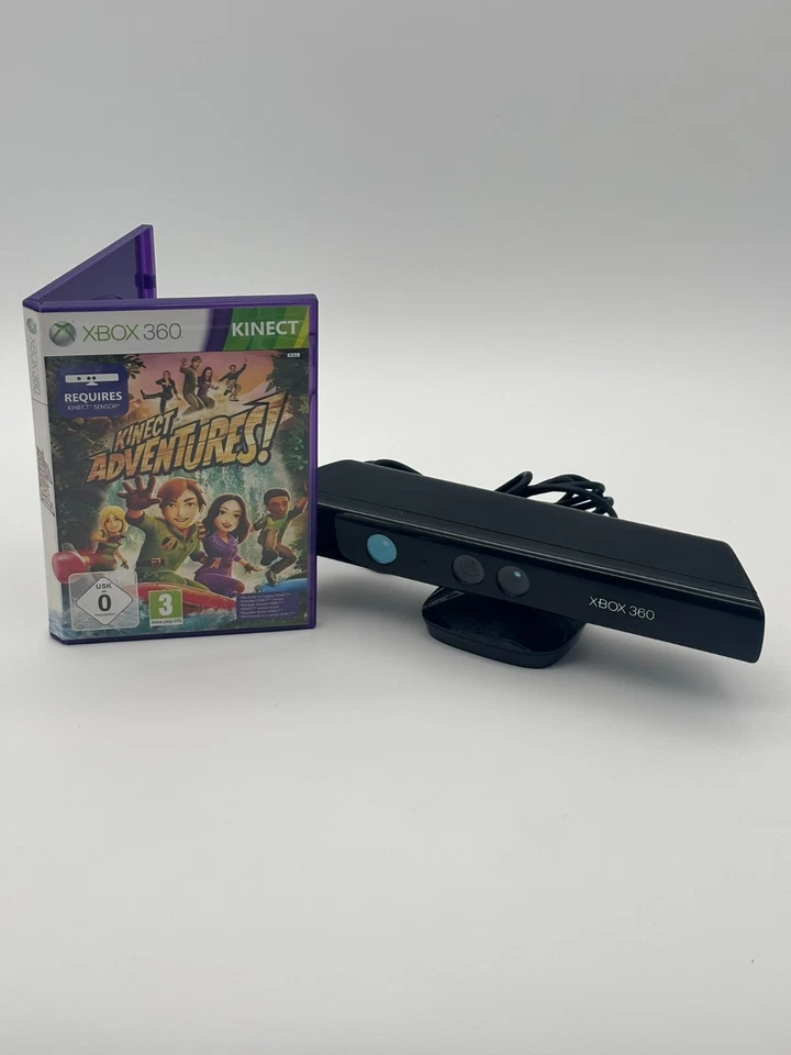 XBOX 360 Kinect Sensor / Kamera / Sensorleiste / Original Microsoft + Spiel - Bild 1 von 1