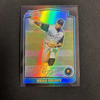 2003 Bowman Chrome - Brian Bruney #185 Refractor (RC) - Image 1 of 2