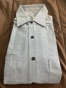 Camisa vaquera ligera vintage Riverside para hombre manga larga pequeña nueva sin etiquetas - Imagen 1 de 4