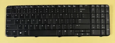 HP Compaq CQ60 G60 496771-001 NSK-HAA01 US black keyboard - TESTED WORKING - Image 1 of 2