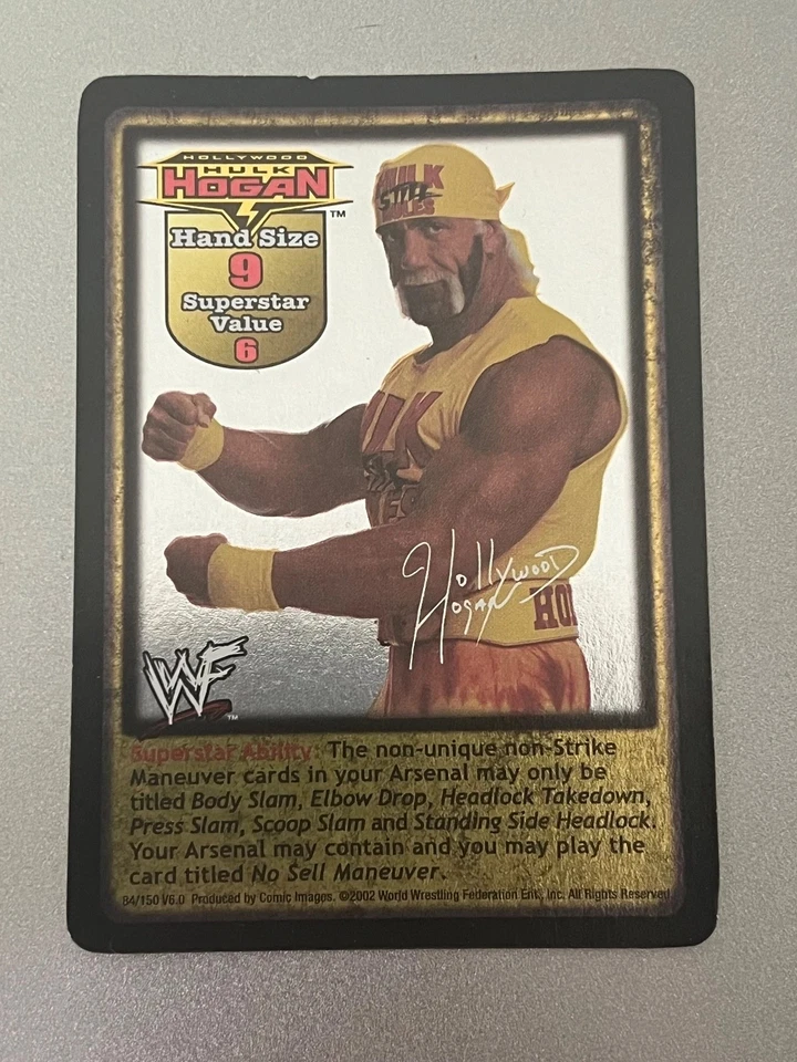 Raw Deal CCG – Hollywood Hulk Hogan Superstar Card (2002) – Decent/Played Condit - Image 1 of 1