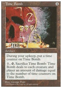TIME BOMB mtg LP 5th Edition 1 Rare - Picture 1 of 1