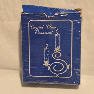 Vintage Henco glasklar Weihnachtsschmuck Nr. 6 2 Stück Set - Bild 1 von 13