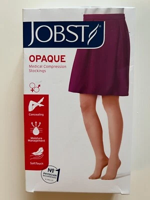 JOBST Women's Opaque Classic Black Pantyhose 20-30 mmHg Closed Toe  Small W CT - Image 1 of 4