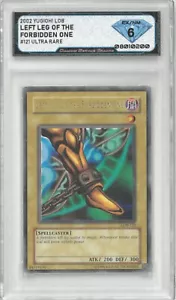2002 Yugioh! LEFT LEG OF THE FORBIDDEN ONE #LOB-121 Ultra Rare 💎 DSG 6 EX/NM - Picture 1 of 2