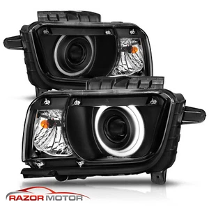 Faro proyector de anillo halo 2010 2011 2012 2013 negro para Chevy Camaro - Imagen 1 de 10