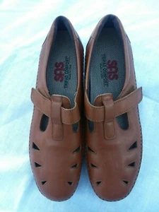 SAS Tripad Comfort Mary Jane Shoes Sz 10 N New S.A.S Women's Ladies Casual Brown - Picture 1 of 8