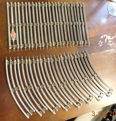 K-line Track - TOTAL OF 16 Sections 8-curve 8-straignt - O-27 - Image 1 of 4