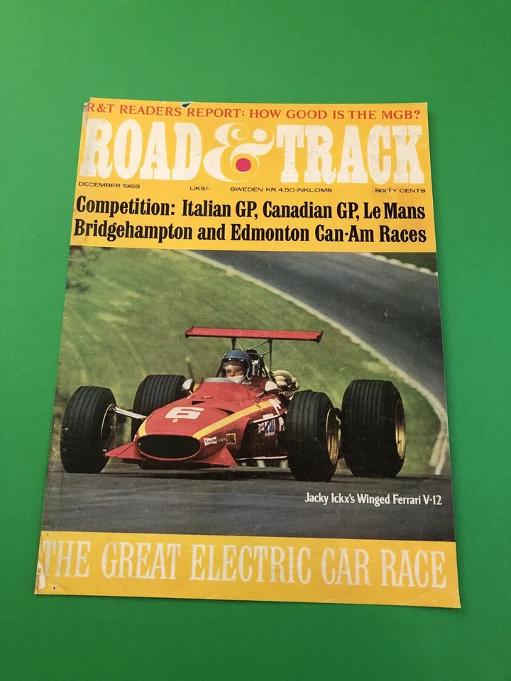 JACKY ICKX FERRARI FORMULA 1 F1 ORIGINAL VINTAGE PRINT AD MAGAZINE COVER - Image 1 of 1