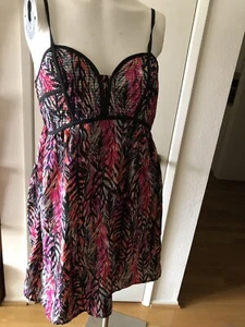S Sommer Damen Boho V Ausschnitt Rückenfrei Abend Party Kurz Minikleid Sommerkleid - Bild 1 von 6
