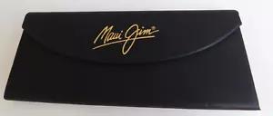 Maui Jim Black Gold Triangle Foldable Hard Shell Eyeglasses Case Magnetic - Picture 1 of 5