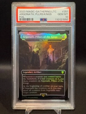 🌈 Argonath, Pillars of the Kings - The Ozolith FOIL Borderless 351 MTG - PSA 10 - Image 1 of 2