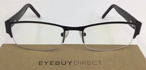Eyebuydirect Chilliwack 54-18-145 C1 Black Metal Eyeglasses FRAMES ONLY F65 - Picture 1 of 7