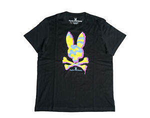 Psycho Bunny Jacob Graphic Black Men's Tee Shirt B6U819S1PC-BLK