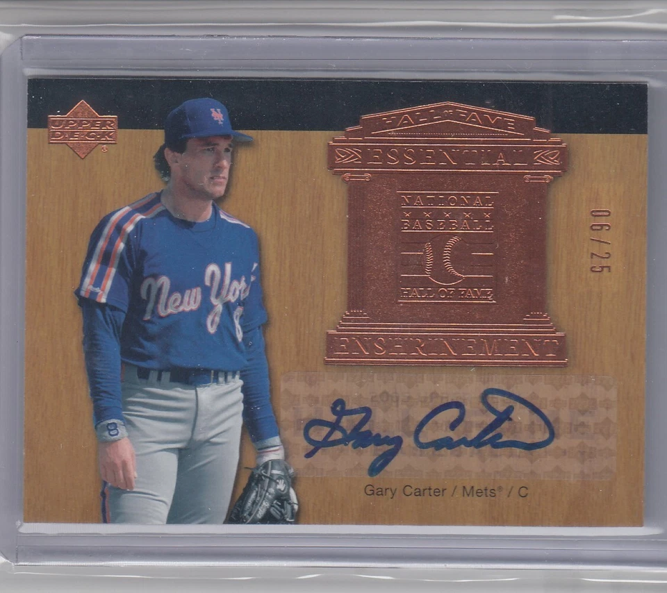 2005 年加里·卡特 UD Upper Deck 名人堂签名 /25 - GC1 大都会队 — 第 1/1 张图片