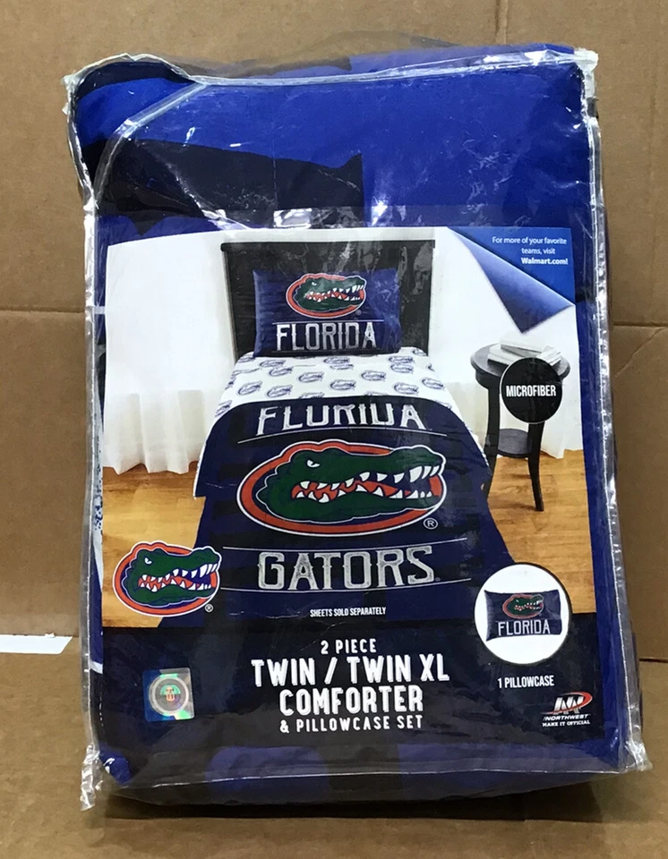 Edredón de cama con funda de almohada NCAA Florida Gators doble/doble XL Foto 1 de 3